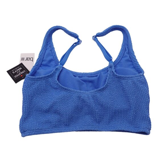 NWT Bar III Tank Bra Bikini Top Sz XS Cobalt Blue Push Up Scoop Neck Lined - Picture 7 of 10